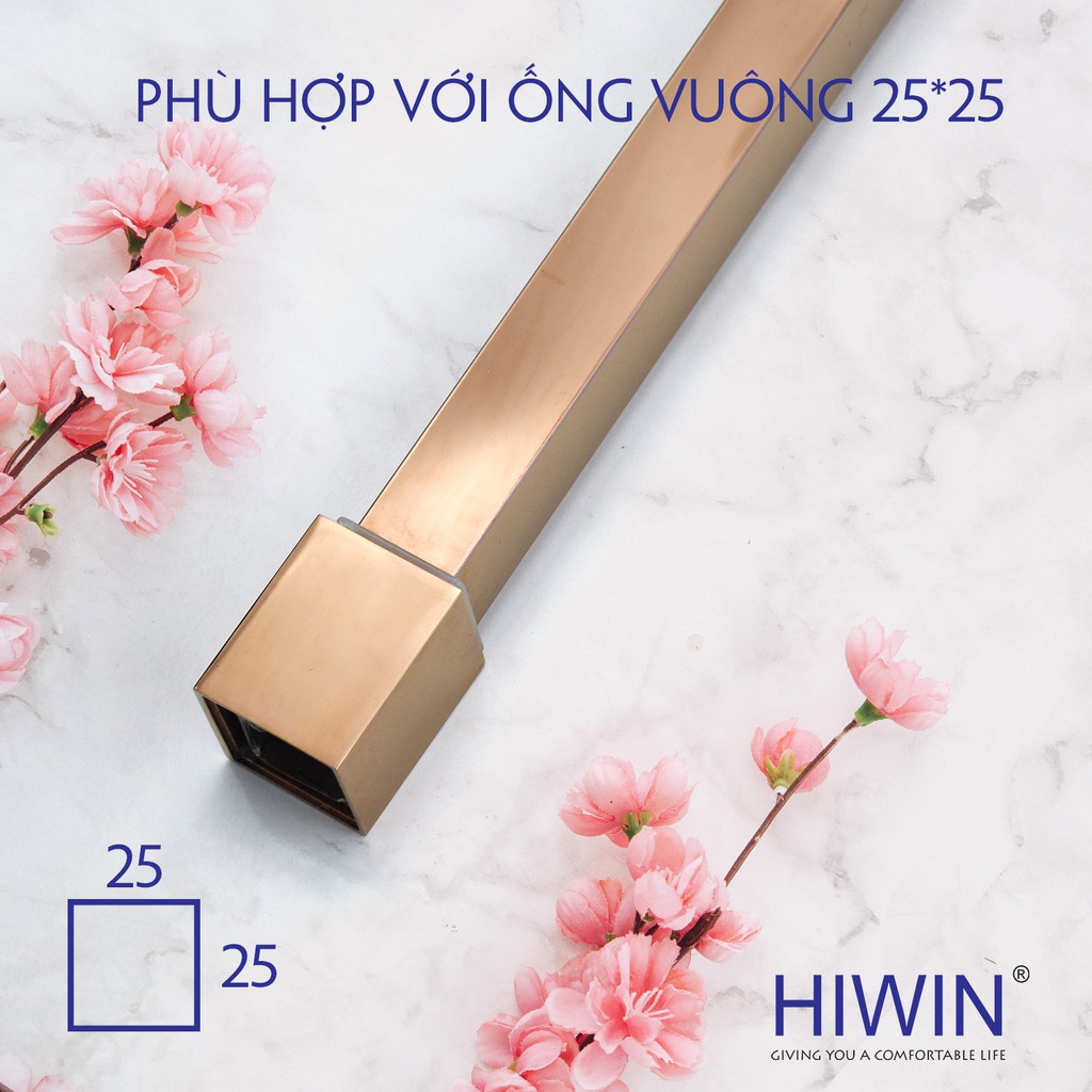 Bát tường vách tắm kính mạ vàng hồng cao cấp Hiwin Helios HL-044RG3