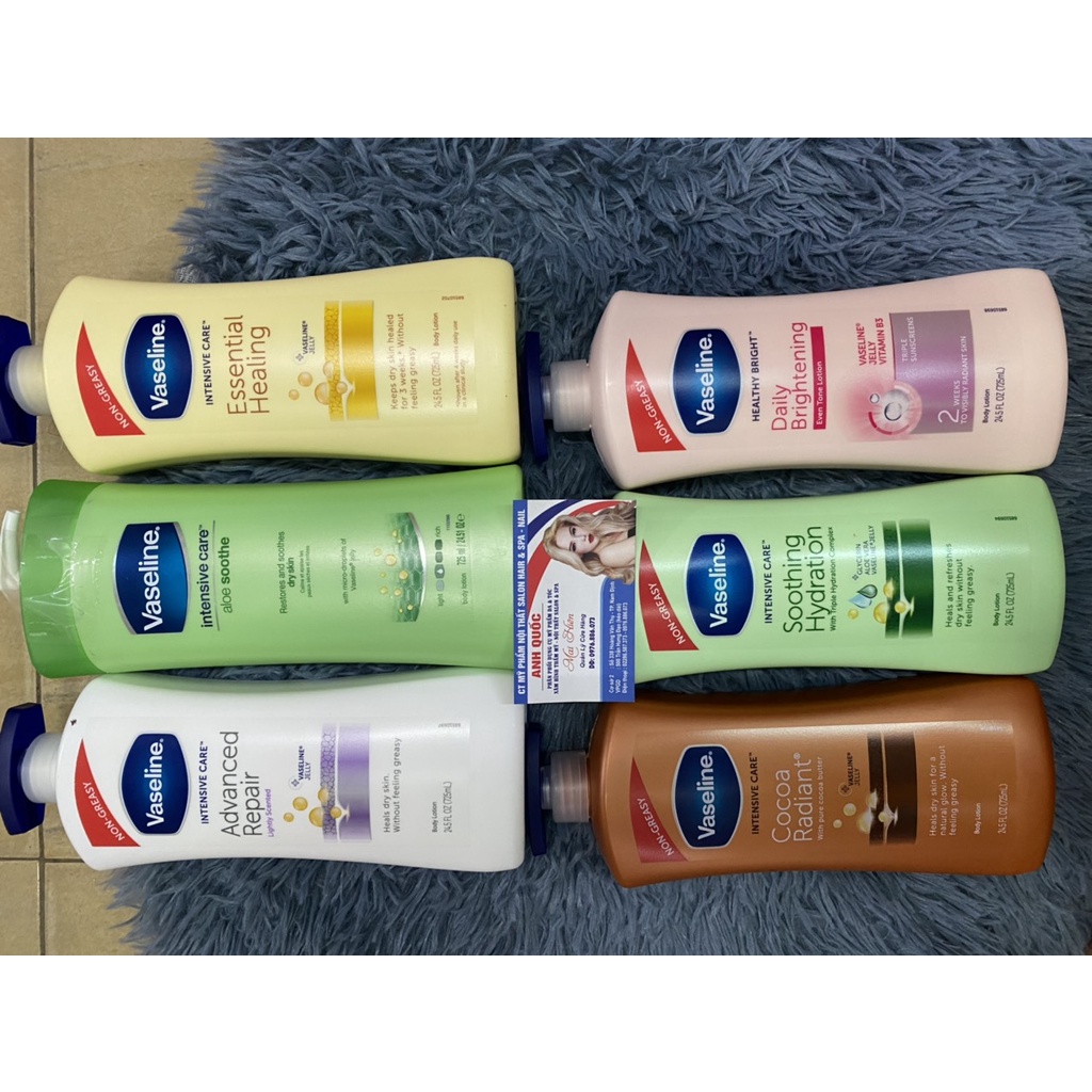 DƯỠNG THỂ VASELINE 725ML