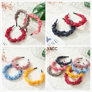 Bờm Tóc Bờm Cài Tóc Vải Nhún Bèo Siêu Xinh phong cách Hàn Quốc Ngày hè
