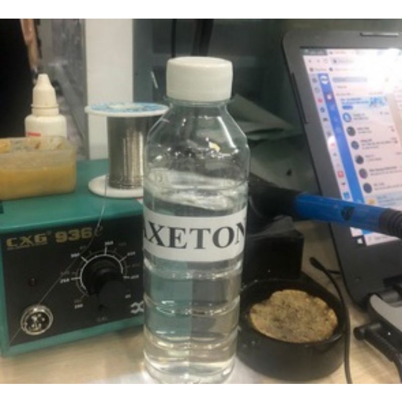 Nước rửa vệ sinh mạch in PCB axeton 300ml