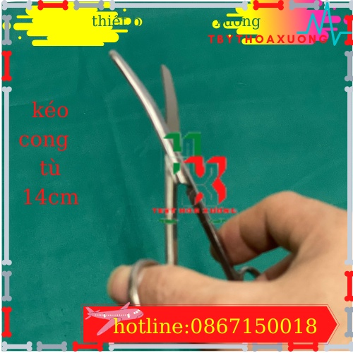 KÉO CONG 2 ĐẦU TÙ 14CM- KÉO Y TẾ