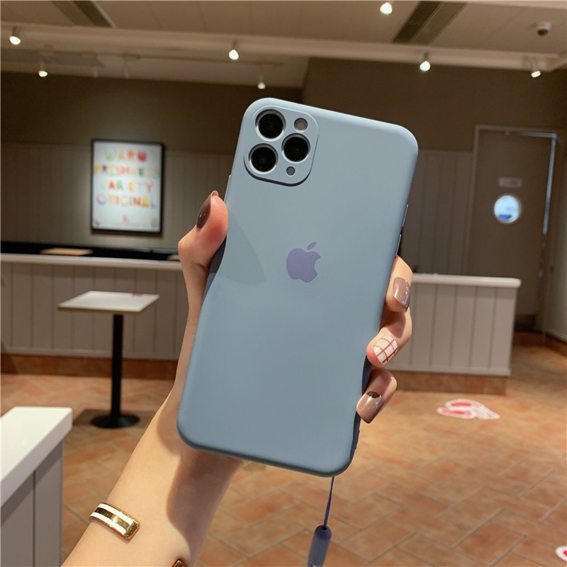 【Bảo vệ ống kính】 Vỏ silicon iPhone11 pro MAX X XS MAX XR 6 / 6S PLUS 7 / 8PLUS Vỏ bọc đầy đủ