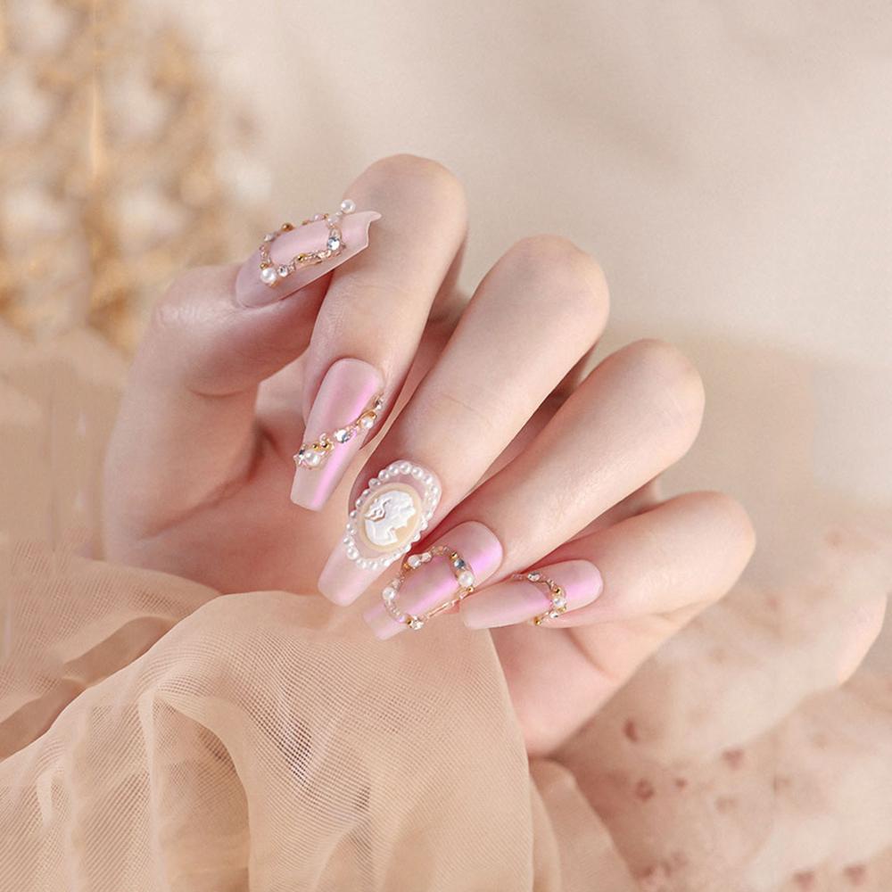 Đầu Gắn Trang Trí Móng Tay 3D Phong Cách Retro Charms Dành Cho Nữ