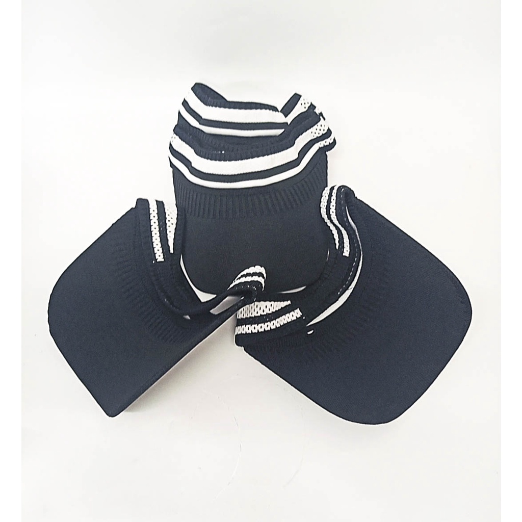 Mũ lưỡi trai nửa đầu vải len cao cấp kẻ sọc phong cách cá tính, năng động chống nắng, thể thao hoặc du lịch