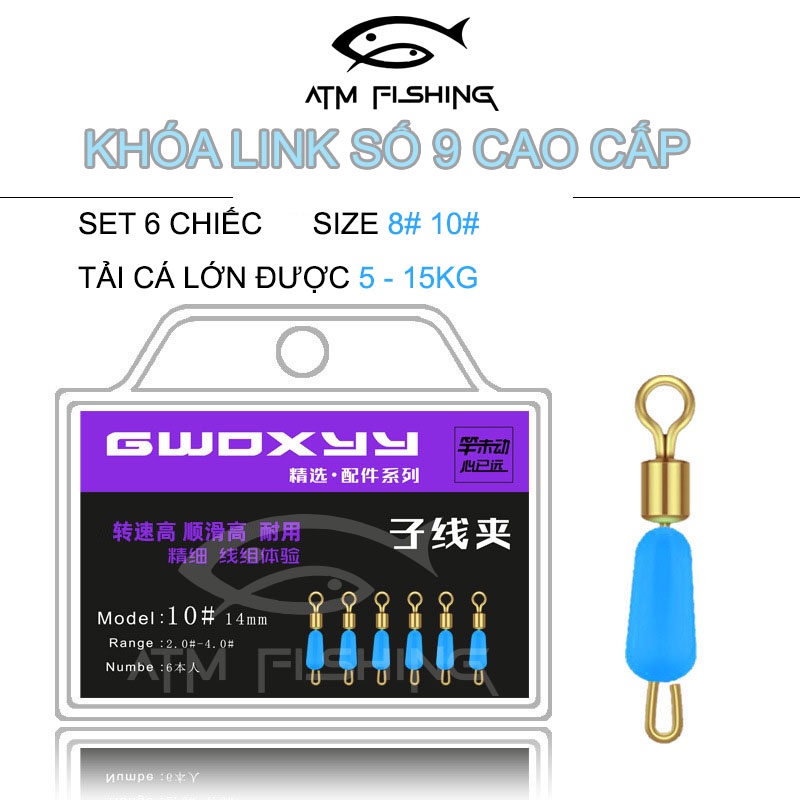 Khóa Link Số 9 Mà Ní Câu Đài Chất Liệu Thép Không Gỉ