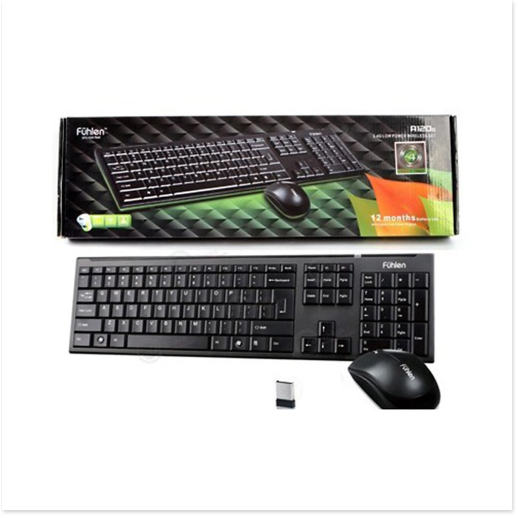 Bộ bàn phím chuột không dây Fuhlen A120G chính hãng | BigBuy360 - bigbuy360.vn