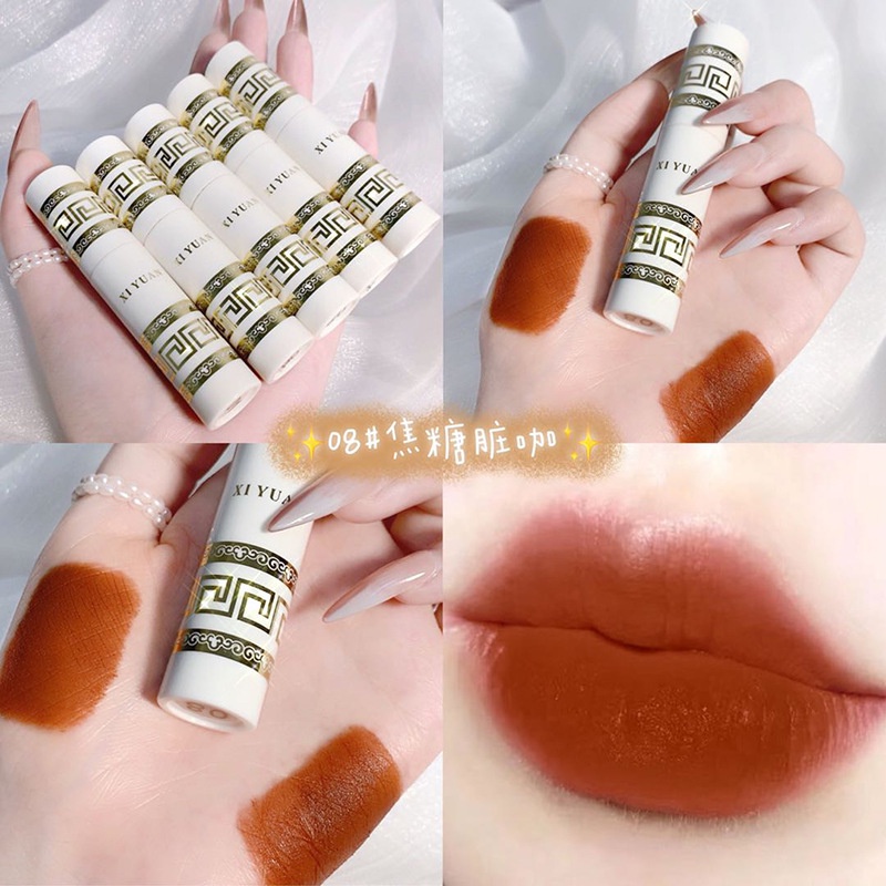 [Hàng mới về] Son Kem Lì Mịn Mượt Như Nhung Không Dễ Phai Màu Phong Cách Trung Hoa | BigBuy360 - bigbuy360.vn