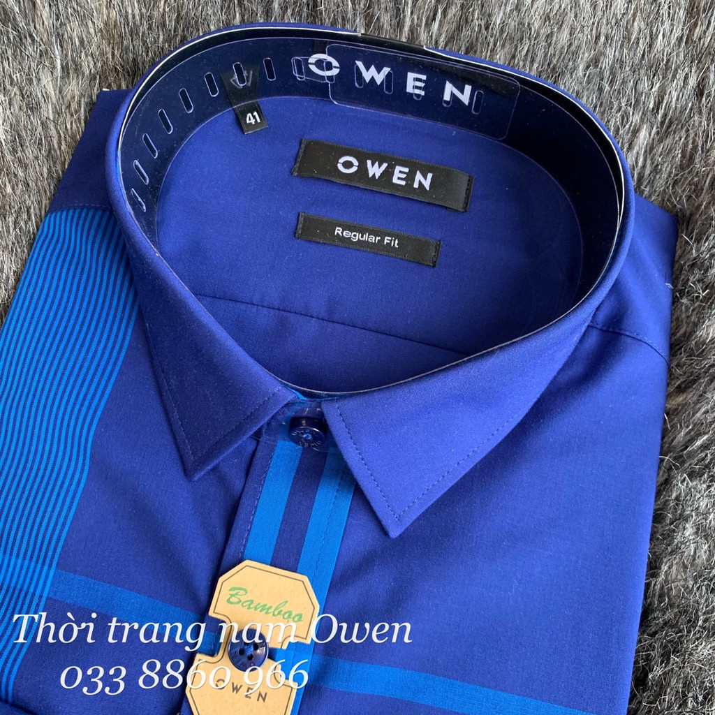 OWEN - Áo Sơ mi dài tay Owen Regularfit 80420 chất sợi tre- Áo sơ mi nam dài tay