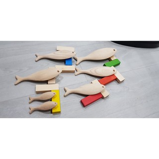 CÁ GỖ 3D DECOR, TRANG TRÍ, TÔ MÀU - SIZE 17 CM - SALE SẬP SÀN