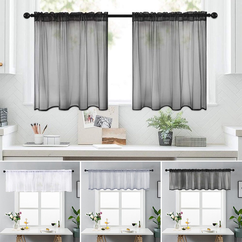 Rèm Cửa Sổ Ngắn Màu Sắc Đơn Giản Hiện Đại Trang Trí Nhà Cửa