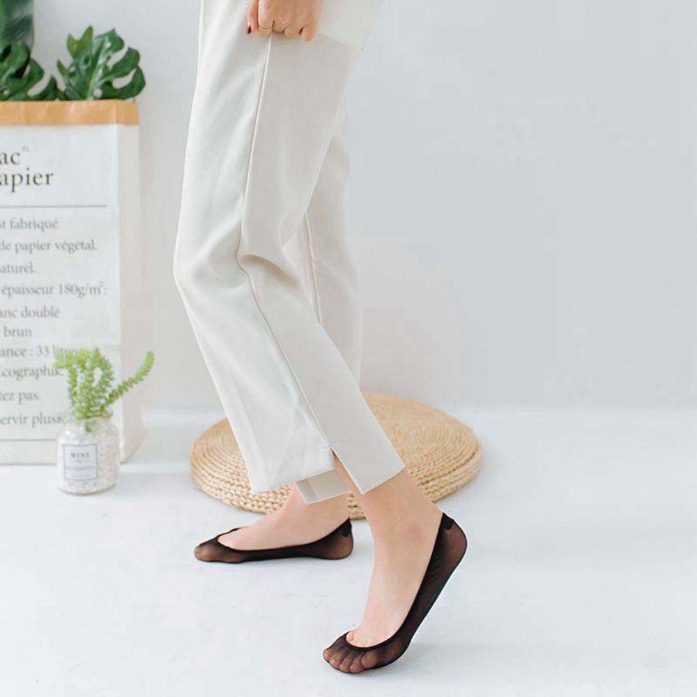 Vớ Thuyền Bằng Silicone Lụa Lạnh Siêu Mỏng Cổ Thấp Thoáng Khí