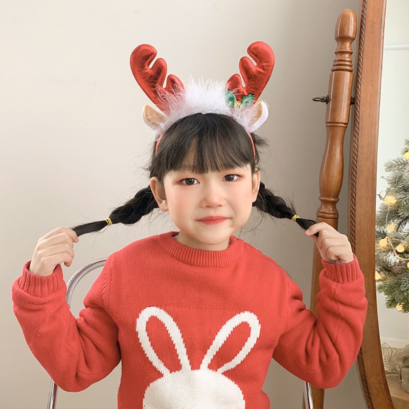 Băng Đô Cài Tóc Hình Sừng Tuần Lộc Giáng Sinh