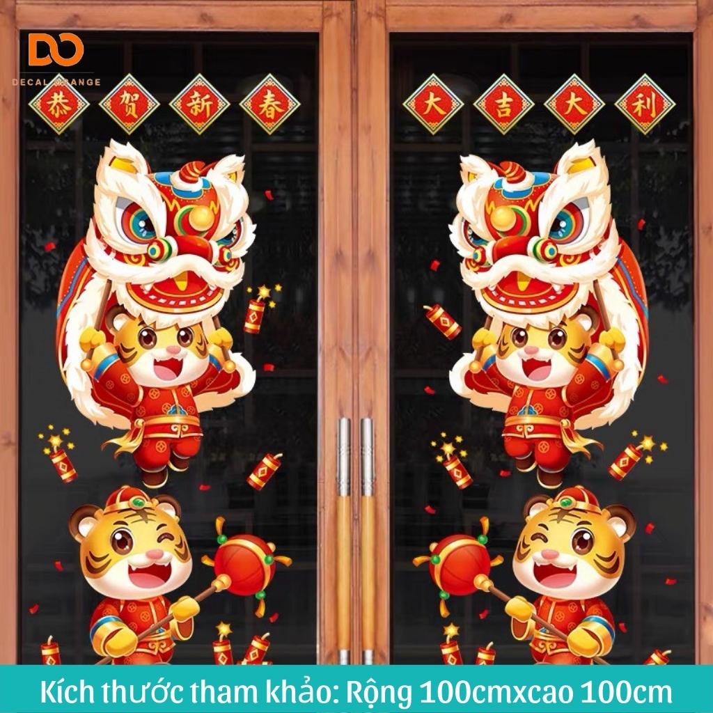 Decal tết 2022 trang trí cửa kính, tường | BigBuy360 - bigbuy360.vn