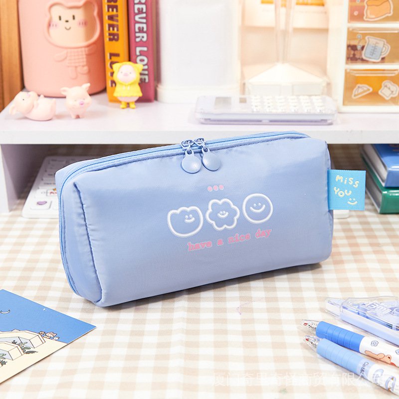 Túi Đựng Bút Có Nắp Hình Hộp Sữa Phô Mai Phong Cách Hàn Quốc Màu Sắc Tươi Tắn