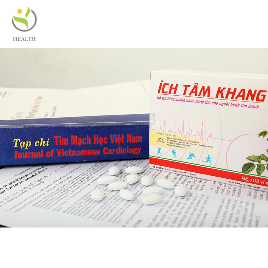 Ích Tâm Khang phòng và hỗ trợ bệnh suy tim hộp 30 viên - Healthy Pharmacy