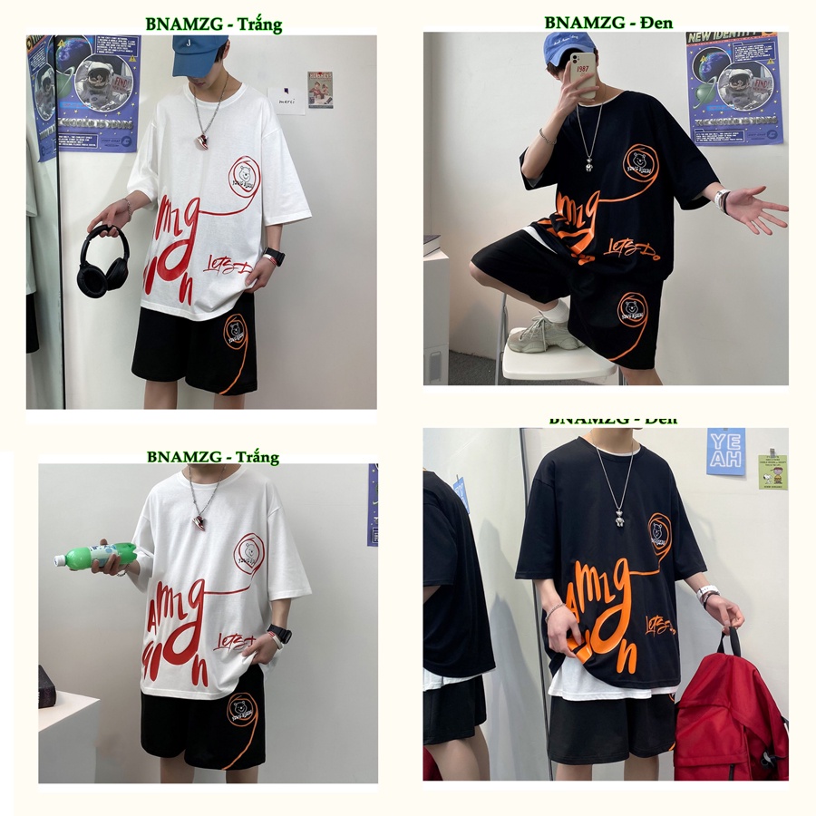 Bộ Nam Hè MV shop .Bộ nam unisex phong cách Hàn quốc MÃ BỘ AMZG
