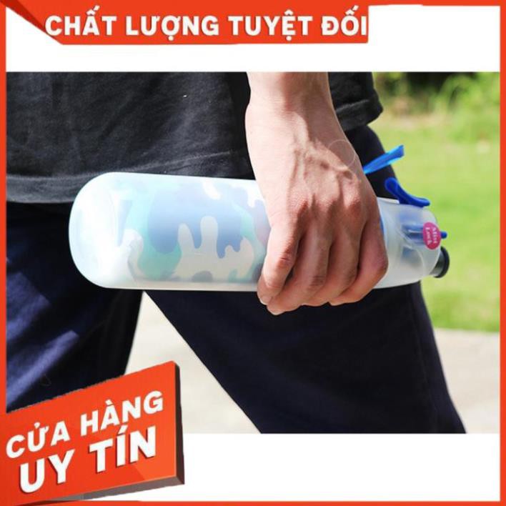 Bình Nước 500Ml Phun Sương Sport802   Bình Nước Thể Thao Giữ Nhiệt [ĐƯỢC KIỂM HÀNG]