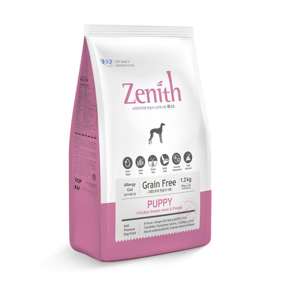 [300/500GR] THỨC ĂN HẠT MỀM CHÓ ZENITH 500GR