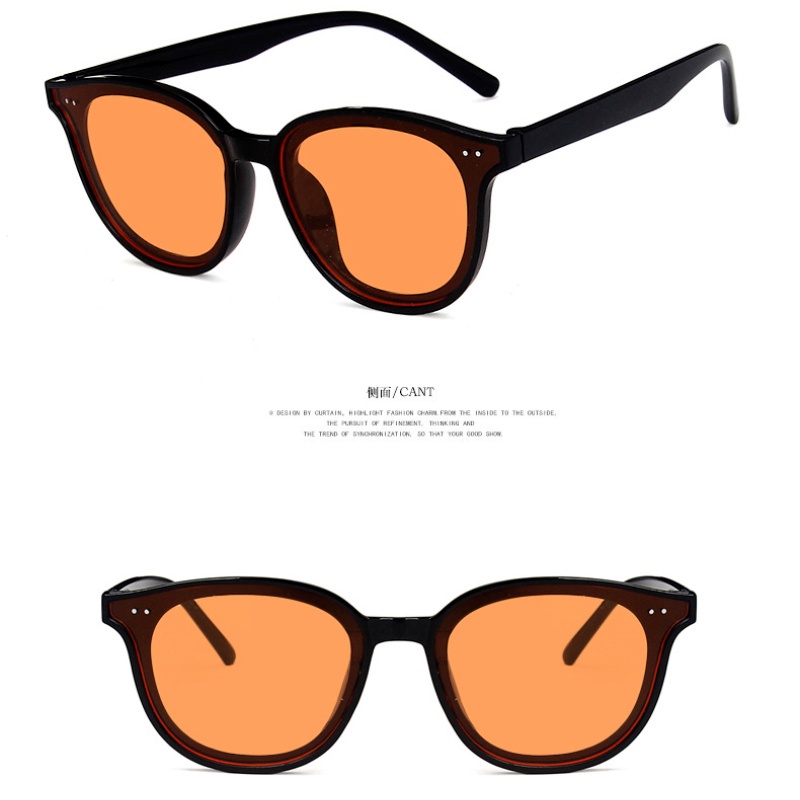 Kính Mát Gọng Oval Phong Cách Retro Hàn Quốc Cho Nam Và Nữ