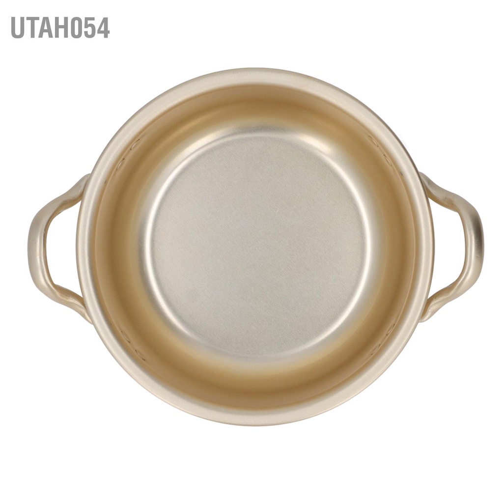 Utah054 Nồi mì Ramen Hàn Quốc Khả năng dẫn nhiệt tốt di động có thể xếp chồng lên nhau nắp đậy cho Đi bộ đường dài cắm trại tại nhà