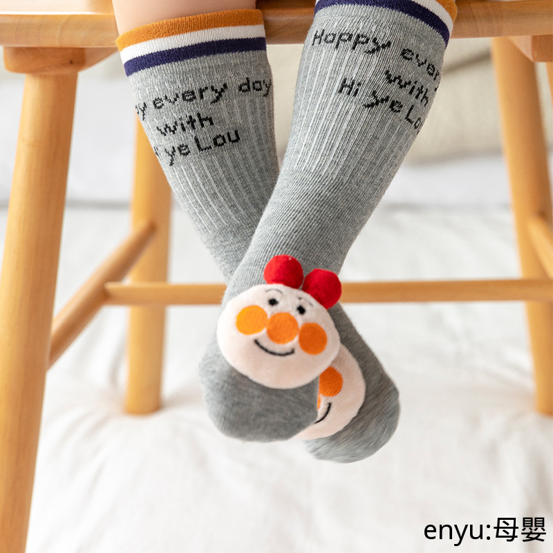 Vớ Cotton Cổ Cao Họa Tiết Hoạt Hình Xinh Xắn Cho Bé Sơ Sinh