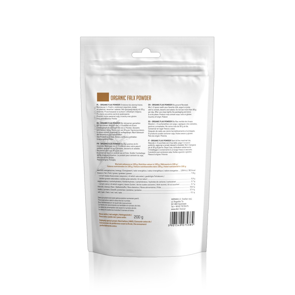 Bột hạt lanh hữu cơ (Organic Flax Seed Powder) - Diet Food - 200g - HCMShop