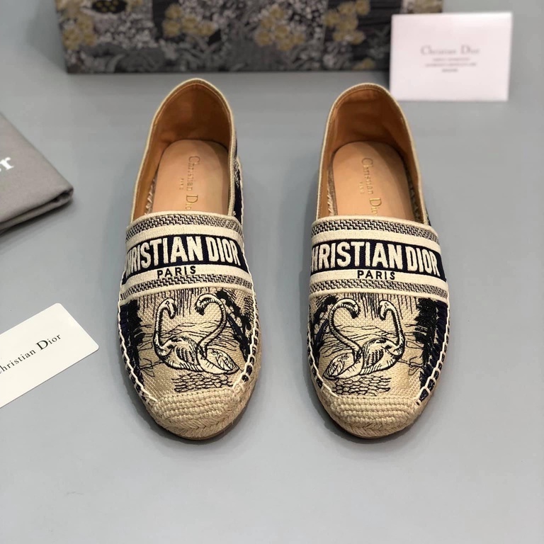Giày Slipon Dior cói họa tiết fullbox