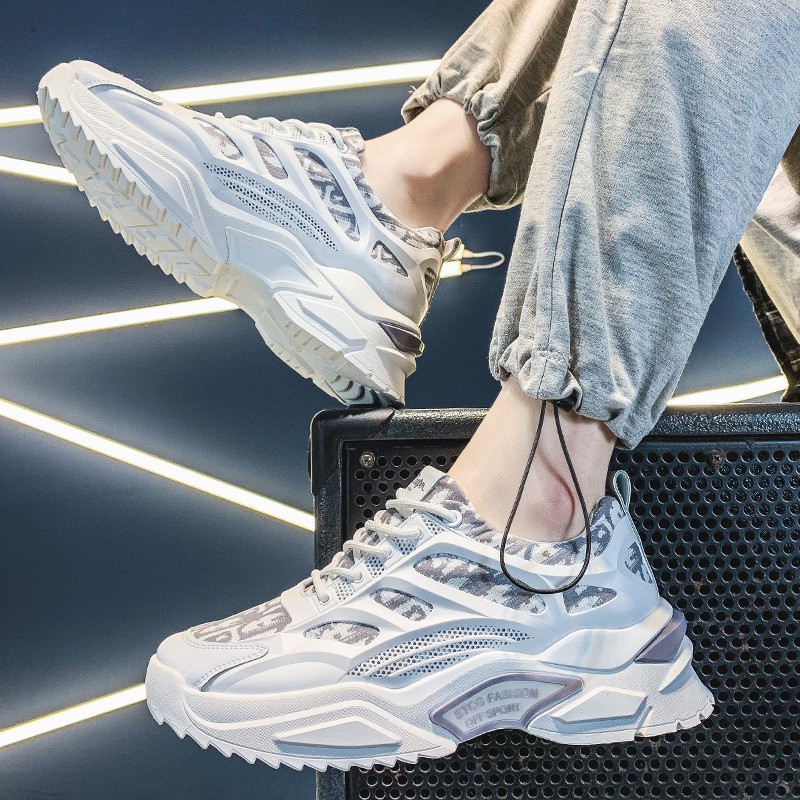 Giày Thể Thao Nam Mẫu Mới 2021, Giày Sneaker Nam Tăng Chiều Cao 5cm - Phong Cách Trẻ Trung