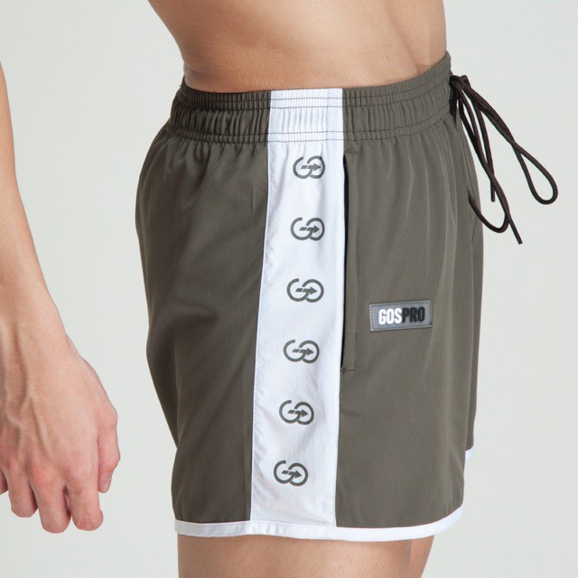 Quần gym nam thể thao GOS ERA màu xanh + tặng quần trong