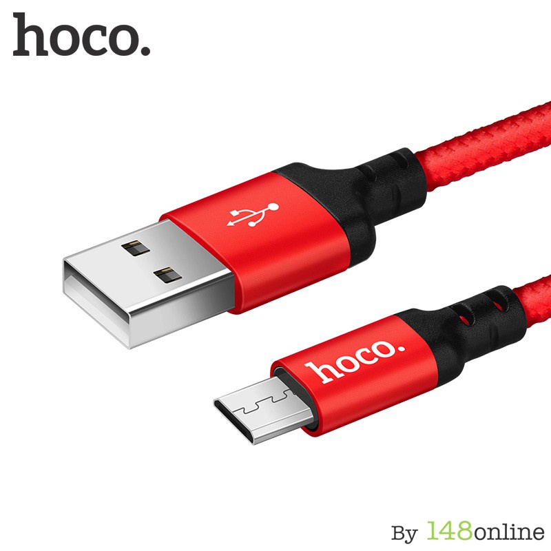 Dây sạc bọc dù cho Android dây dù Hoco X14 1 mét / 2 mét
