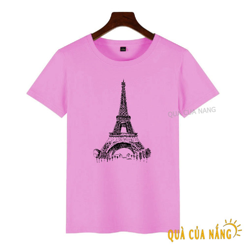 Áo Thun Nữ In Hình Tháp Eiffel Năng Động AT-327 ( 12 Màu ) | BigBuy360 - bigbuy360.vn