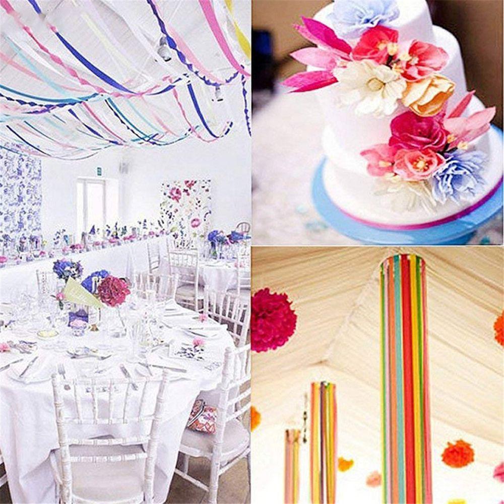 Set 2 Cuộn Giấy Nhún Trang Trí 5cm*250cm 16 Màu Sắc