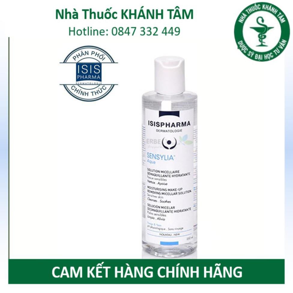 ! Nước tẩy trang, dưỡng ẩm cho da nhạy cảm Isis Pharma Sensylia Aqua 250ml ! !