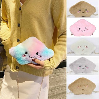 ⚡Camkết hàng xịn⚡Túi đeo vai hình đám mây họa tiết thêu phong cách Hàn Quốc cho nữ Túi đeo vai