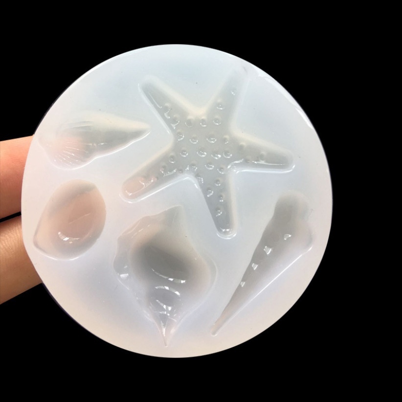 Khuôn Silicone Làm Mặt Dây Chuyền Hình Sao Biển / Hồng Hạc 3d Độc Đáo