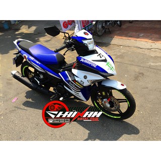 Tem Trùm Exciter 150 Trắng Xanh GP Monster Aka
