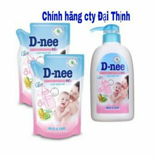 [Tem Đại Thịnh] Nước rửa bình sữa Dnee chai 500ml/ túi 600ml