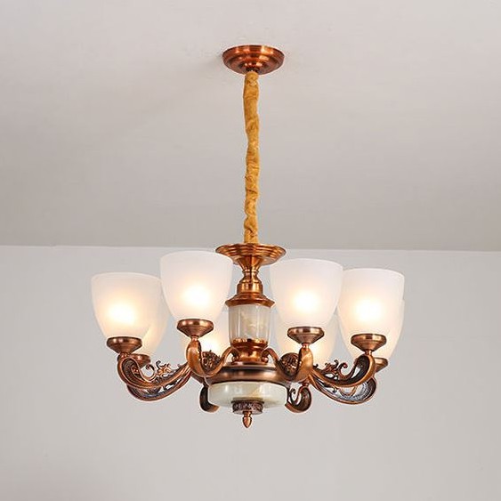 Đèn chùm MONSKY HACOT hiện đại, sang trọng loại 8 tay trang trí nội thất cao cấp - kèm bóng LED chuyên dụng.