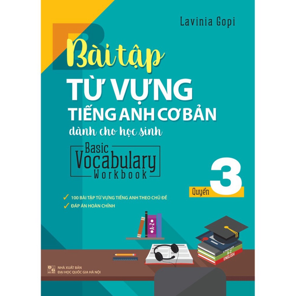 [Mã LT50 giảm 50k đơn 250k] [TIEMSACHTO] Sách - Bài Tập Từ Vựng Tiếng Anh Cơ Bản - Quyển 3 (SM-0722)