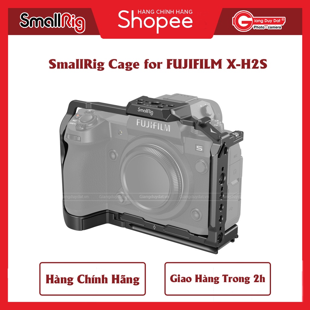 Khung Cage Bảo Vệ Máy Ảnh SmallRig Dành Cho Máy Ảnh Fujifilm X-H2s / Fujifilm X-H2 - SmallRig Cage 3934