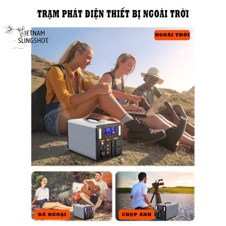 Trạm sạc dự phòng di động - nguồn điện di động du lịch dã ngoại 200.000-500.000 mAh sạc nhanh- nguồn ra 220V-DCP17