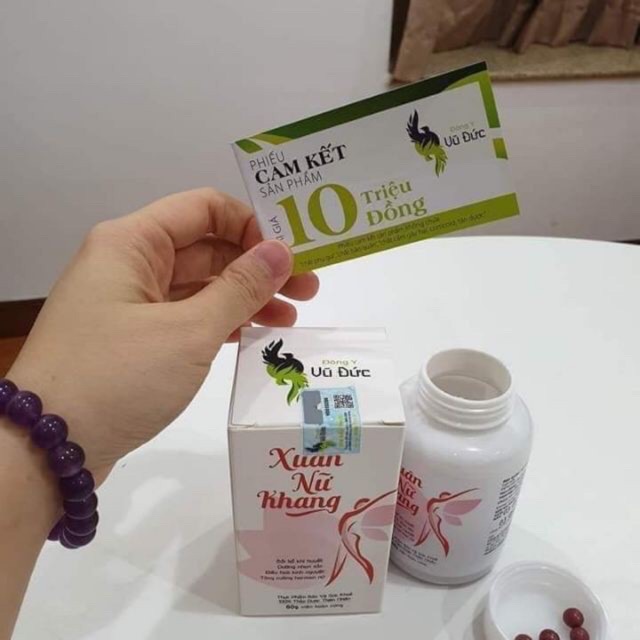 VIÊN UỐNG XUÂN NỮ KHANG-Điều Kinh Tăng Ham Muốn Giảm Khô Hạn