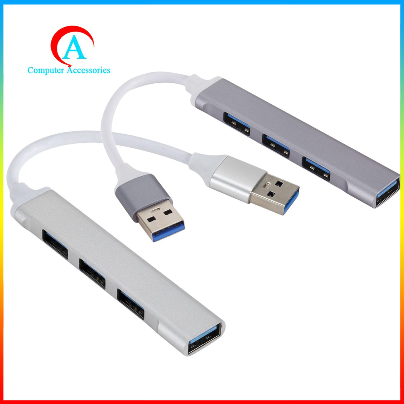 Bộ Chia 4 Cổng Usb 3.0 Otg Bằng Kim Loại Siêu Bền Tiện Dụng | BigBuy360 - bigbuy360.vn