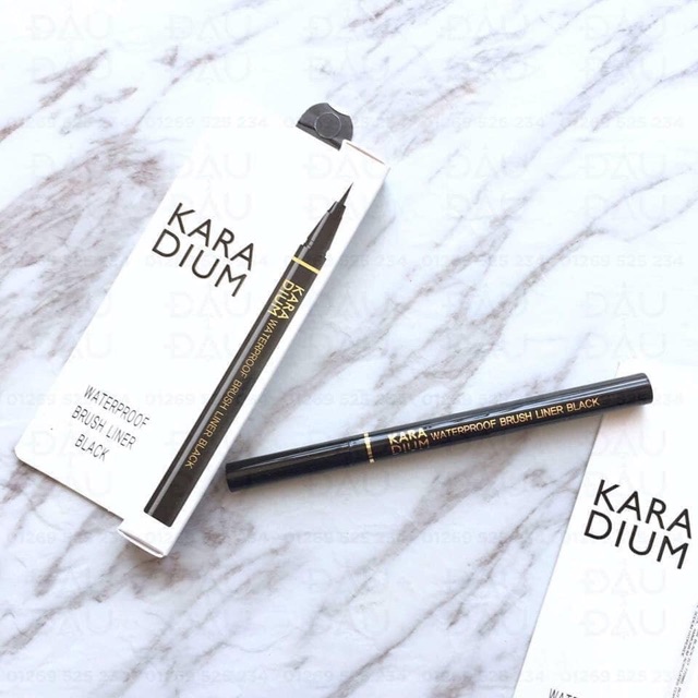 Bút dạ kẻ mắt Karadium Waterproof Brush Liner Black