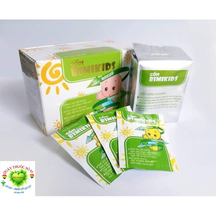 Cốm ăn ngon tăng sức đề kháng Bimikids