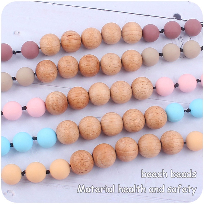 Haha Đồ Chơi Vòng Cổ Hạt Silicone Giảm Đau Cho Bé Mọc Răng