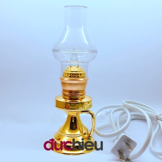 Đèn dầu điện tử thắp sáng bàn thờ cúng trang trí tết D7 LED | Đức Hiếu Shop