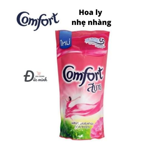 Nước xả vải COMFORT Thái Lan các màu 580ml 🇹🇭 xả quần áo thơm com fo compho com pho mềm vải hồng xanh tím trắng