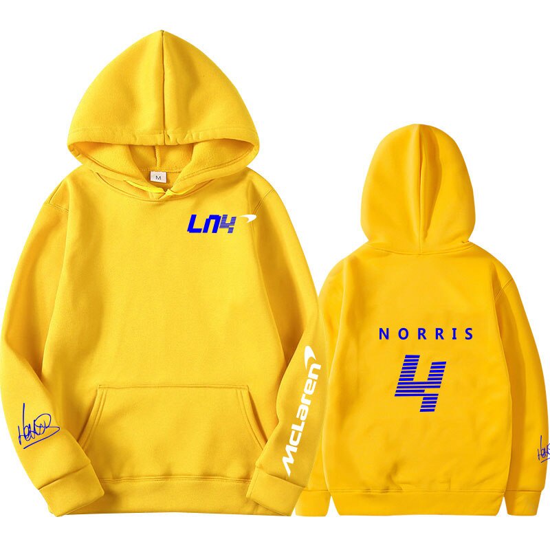 Áo Hoodie Thể Thao In Logo Đội Đua Lando Norris Mclaren F1 Cho Nam Và Nữ