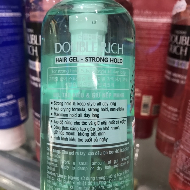 Gel Tạo kiểu Tóc DOUBLE RICH Giữ Nếp Tự Nhiên 250ml